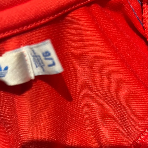 Adidas Scarlet Jacket with Azure Stripes - Picture 7 of 8